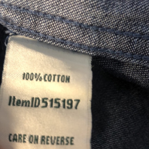 LL BEAN Vintage Denim Shirt - Picture 6 of 7